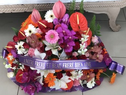 Devant De Tombe Floral Mortuaire